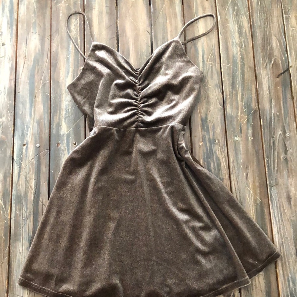 The East Order woman’s small Pewter mini dress
